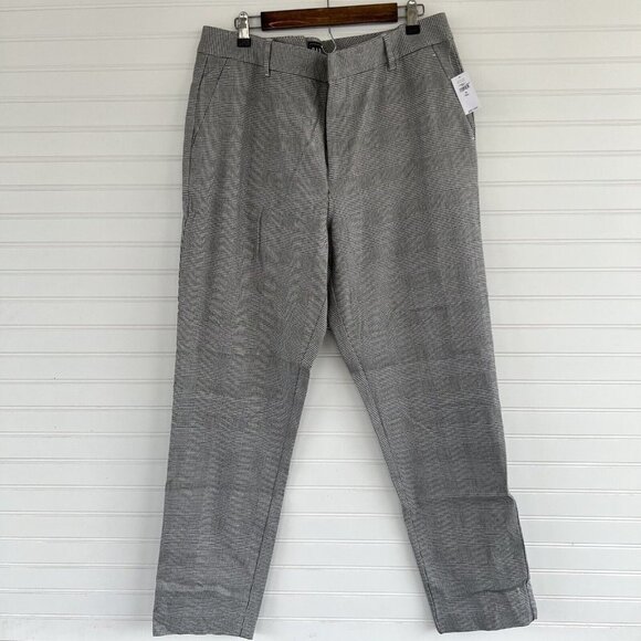 GAP Pants - GAP Slim ankle high rise pants womens size 16 Tall Nwt plaid Belt Loops Casual